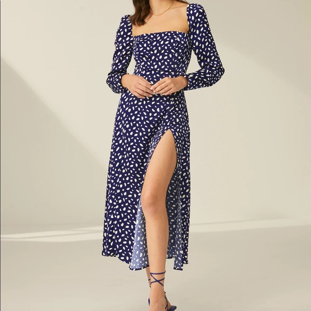 Commense long sleeved patterned dress, Small